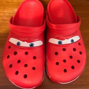 Lightening McQueen Crocs-Used but in great shape.